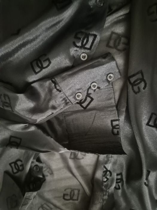 D&G риза черна прозрачна с пера