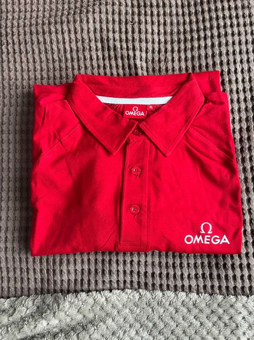 Мъжка тениска с яка Омега, размер XL