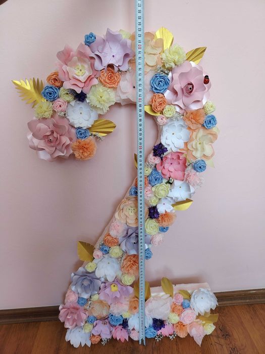 Обемна цифра 2 за рожден ден