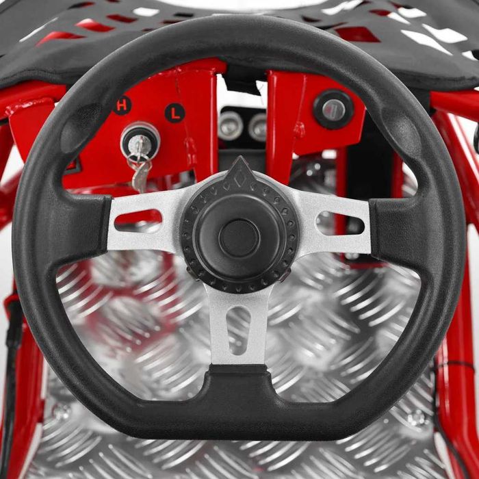 Kart electric pentru copii Kinder ecoGokart 1000W, baterie 48V RED