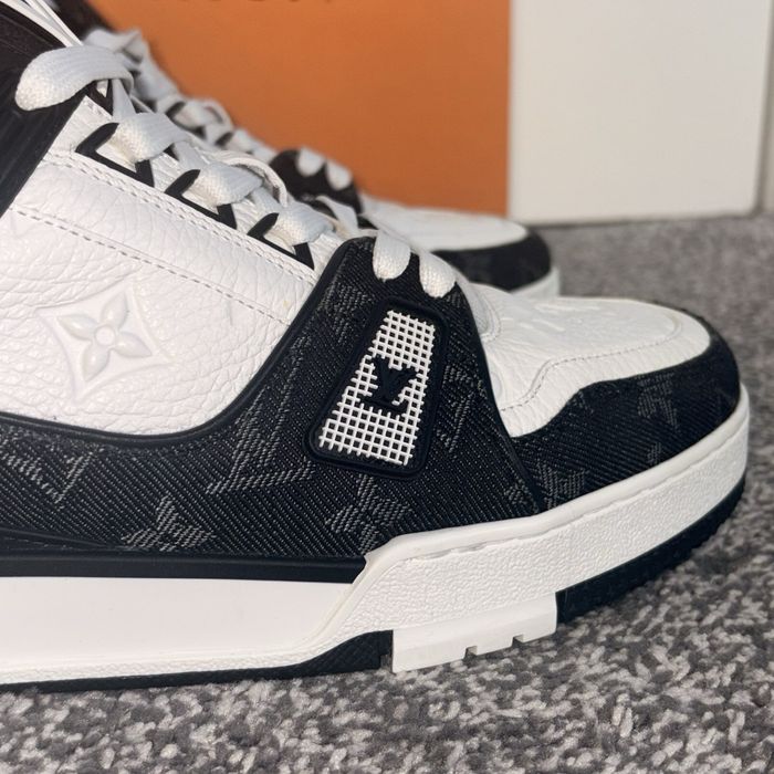 #REDUCERE# Louis Vuitton Trainer Black #Verificare Colet#