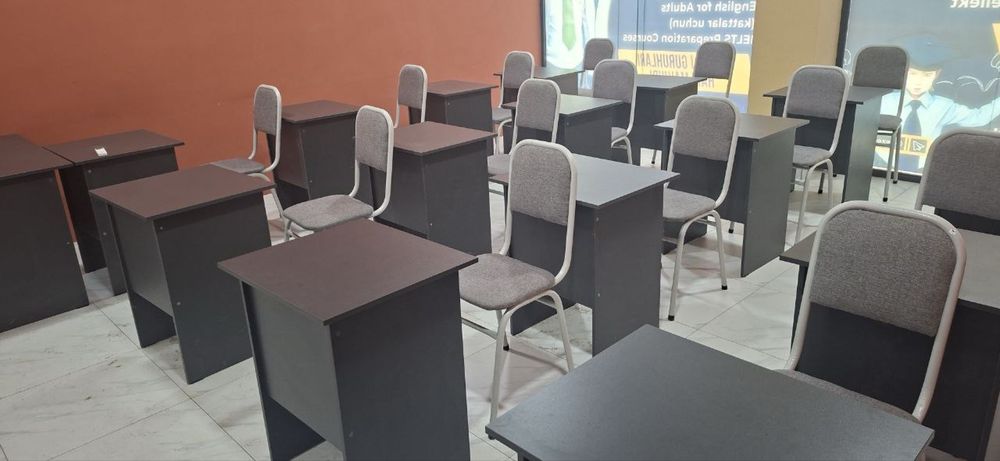 Oʻquv markazlari, xususiy maktablar uchun parta-stullar