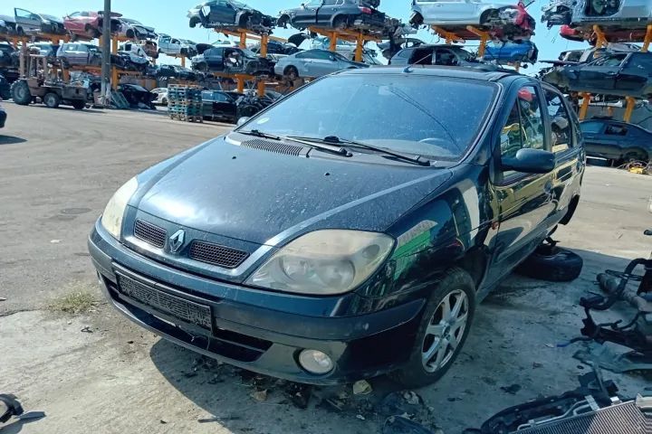 capota bara fata trager far stanga dreapta electroventilator radiator apa ac punte fata spate fuzeta etrier calaret brat bascula  Renault Scenic 1 facelift 2001 motor 1.9dci  cod motor F9Q 732