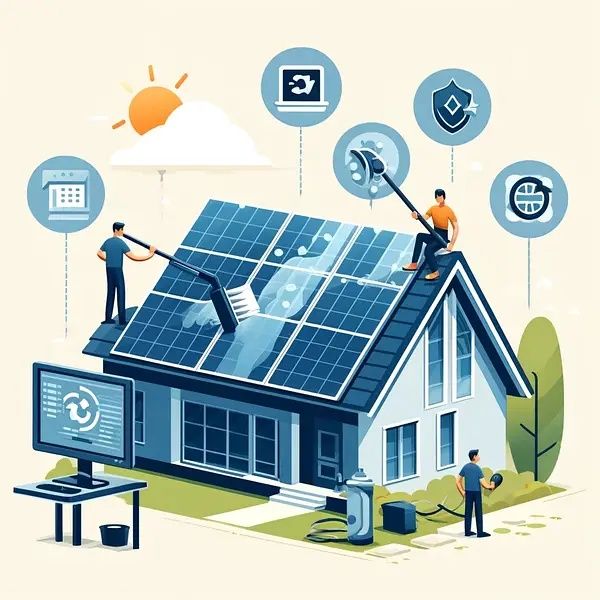 Quyosh panellarga texnik xizmat ko'rsatish