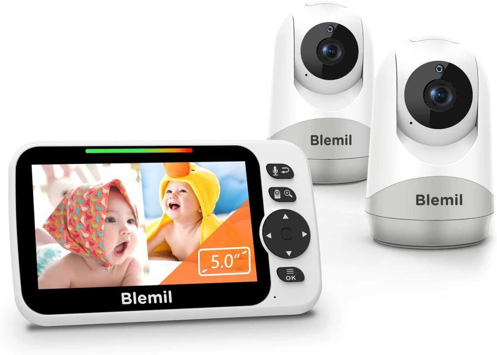 Нов Blemil Upgrade 5" Без WiFi, Две камери със Сплит Скрийн, 30 ч. бат