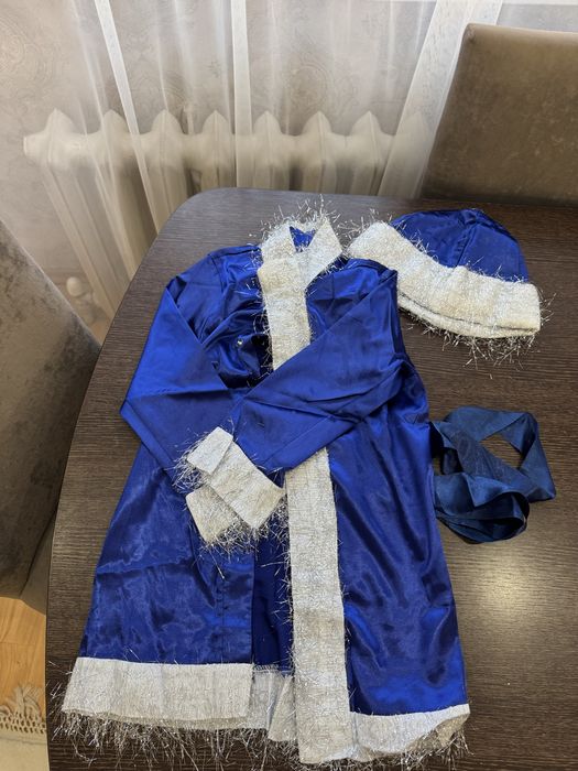 Костюм деда мороза сииий