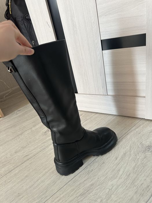 Зимние сапоги , натуральная кожа