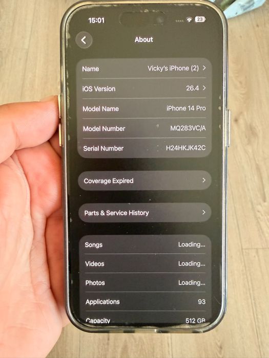 iPhone 14 Pro 512 GB Deep Purple + cutie + huse