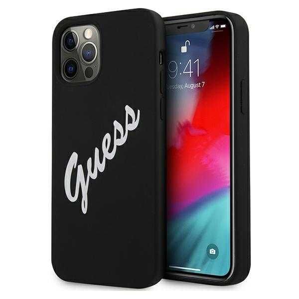 Гръб Guess Silicone Vintage за iPhone 12, iPhone 12 Pro