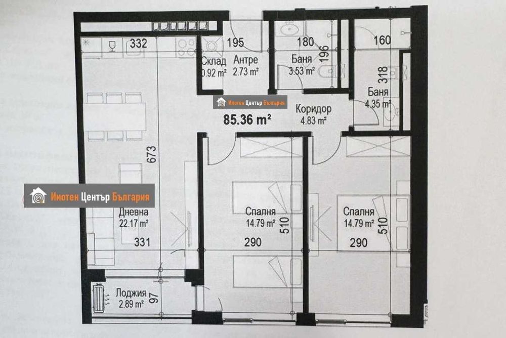 Продава се Тристаен апартамент в София, Сердика - 101 кв.м за 2278 €/кв.м - Снимка #17