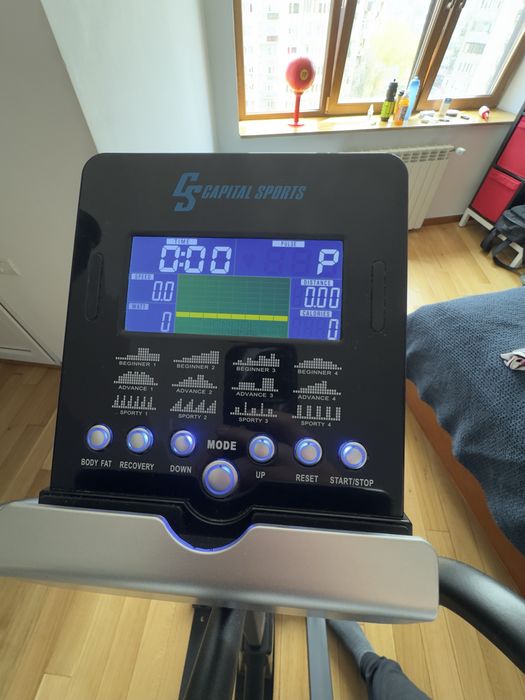 Bicicletă Eliptică Capital Sports Helix Pro - Volantă 20kg, Bluetooth