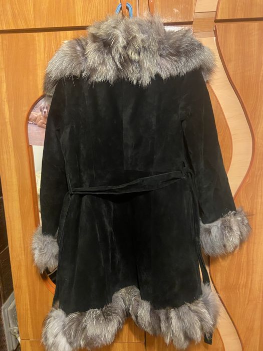 Palton cu blana 100% naturala