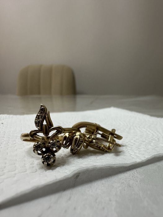 Комплект с бриллиантом Bulgari