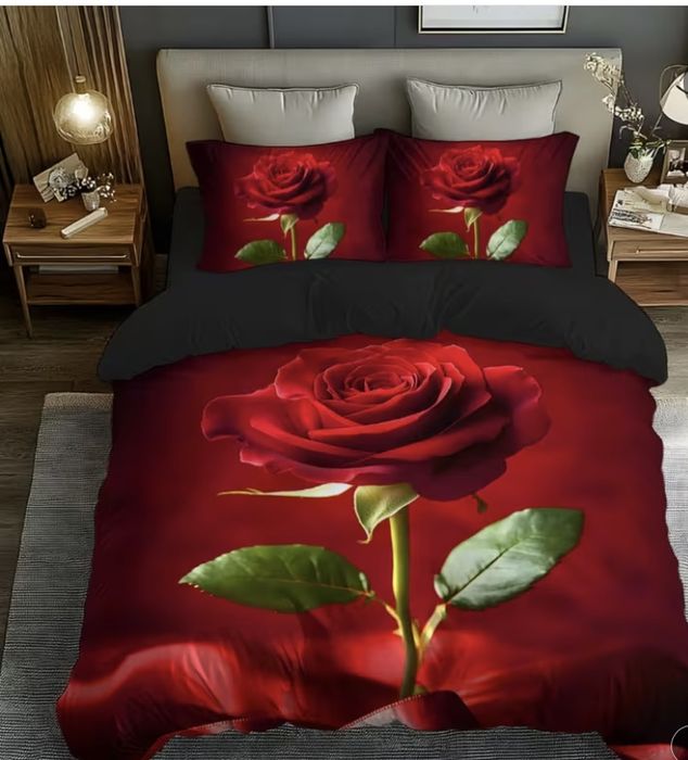 Постельный комплект атласный двуспальный