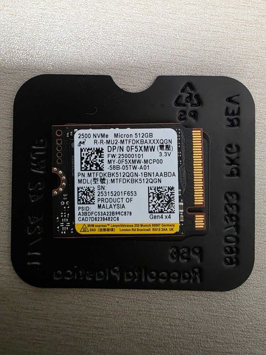 SSD NVMe 512GB Micron 2500 – PCIe Gen4 x4 – M.2 2280