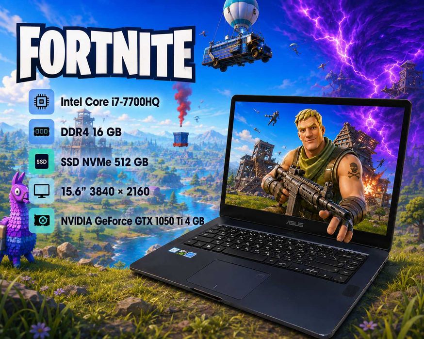ASUS UX550V i7 16Gb  SSD NVMe GTX 1050Ti Ноутбук АКБ 8ч