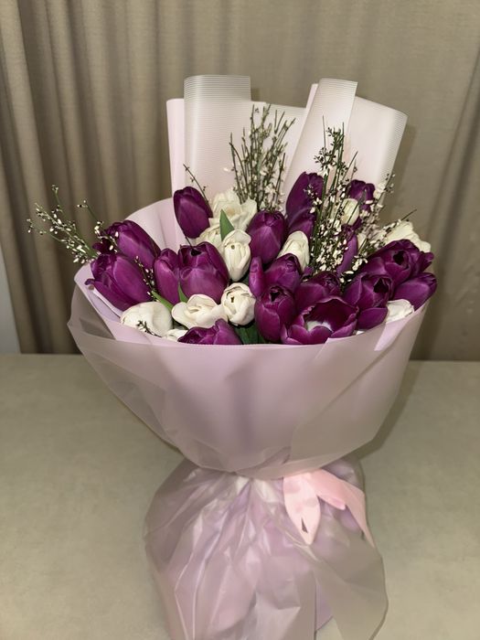 Букет тюльпанов, свежий