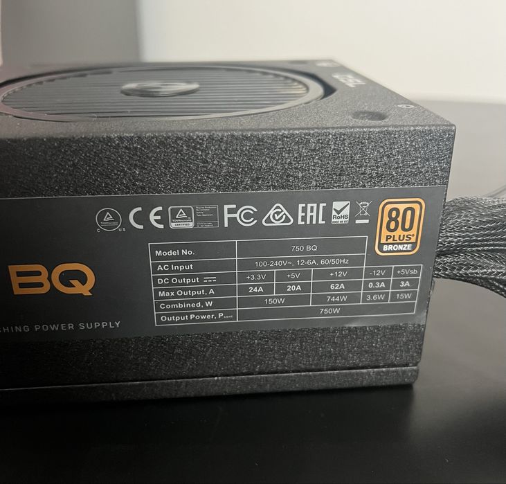 Sursă PC EVGA 750BQ 750W 80 Plus Bronze