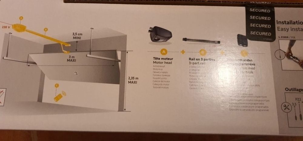 Kit automatizare ușa de garaj, Somfy GDK 700 fara motor