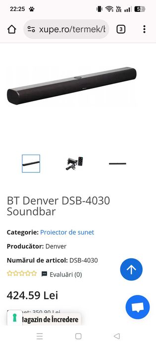 Boxa pt televizor denver 400w