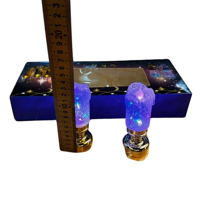 Комплект от 5 броя Коледни Декоративни LED Свещи ,многоцветни светлини