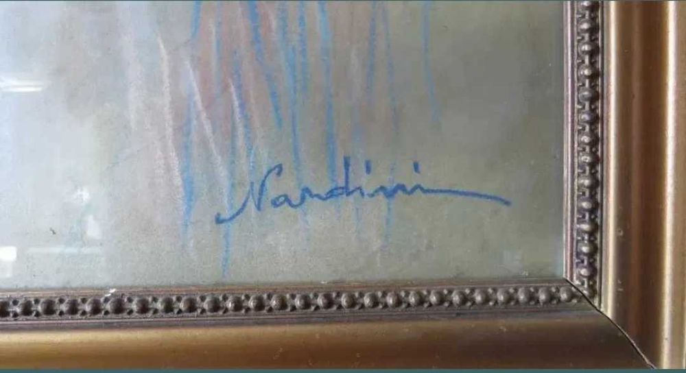 Vechi tablou Tiganca, semnat Nardini, ulei pe panza