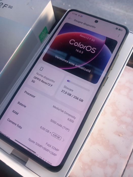 Telefon Oppo Reno 12F / 256GB / 12GB RAM / Dualsim / 2025 / Fullbox