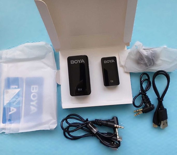 Професионални микрофони BOYA WMic5 - ултра комп. стрийм, подкаст, live