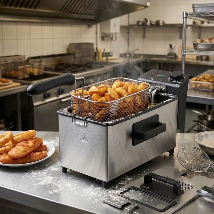 Електрически фритюрник Cheffinger CF-EDP3.0 3L, 2000W,