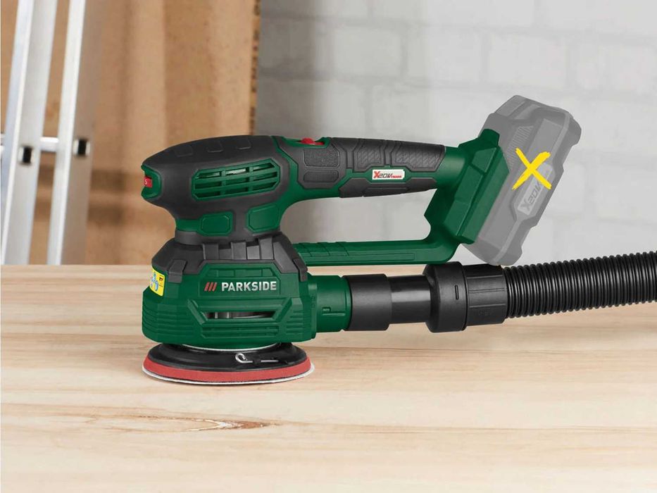 Нов Мултишлайф 3в1 Parkside Акумулаторен 20V Ексентър с Куфар