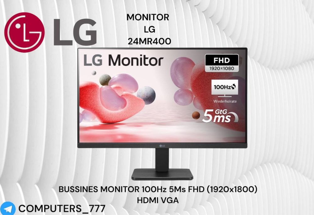 LG 24MR400 IPS fhd 100hz monitor