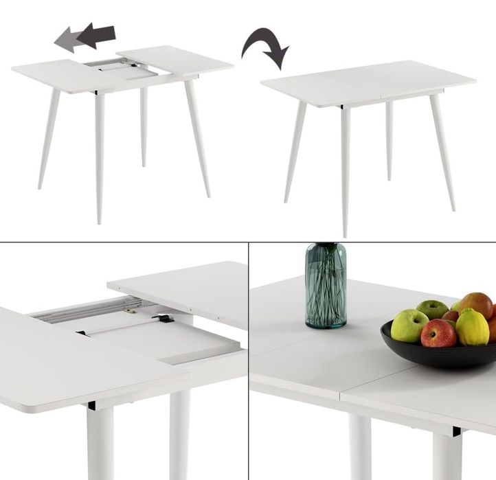 Трапезна разтегателна маса с метални крака Vicco 7309