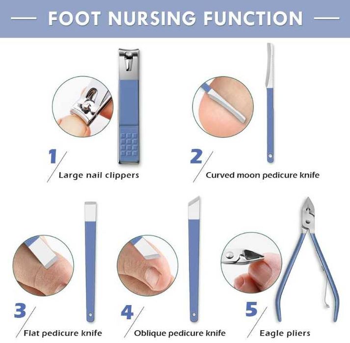 Комплект за маникюр и педикюр – 16 части, нокторезачки, грижа за нокти