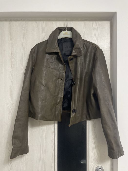 Geaca piele naturala Zara