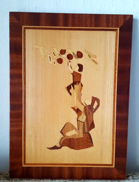 Интарзия, Картини изработени от естествен фурнир