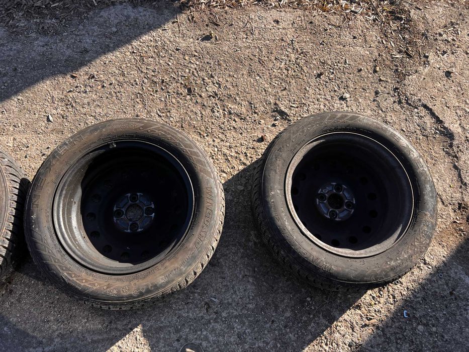 4 бр. джанти 4x114.3x15 с тасове и зимни гуми за Honda Civic