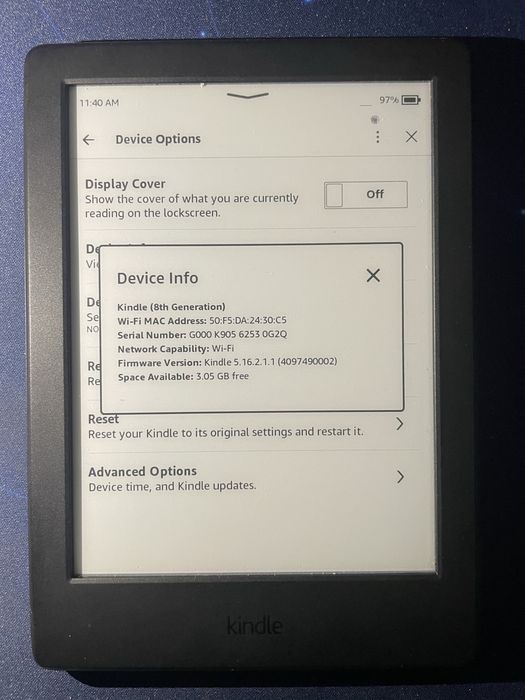 Amazon Kindle 8th gen (generatia 8)