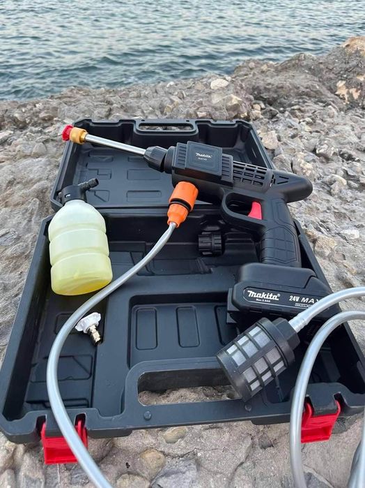 Преносима акумулаторна водоструйка, 2000W, 90BAR с 2 батерии