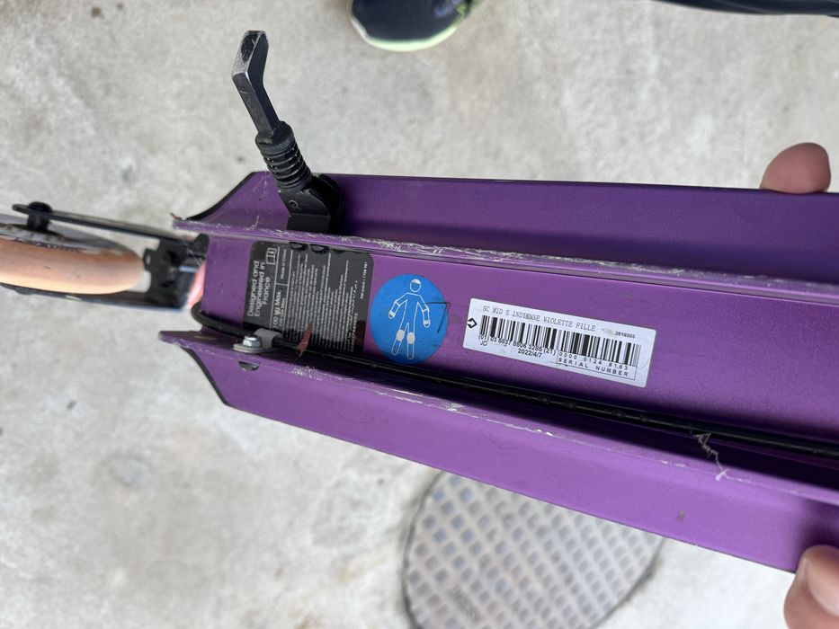 Trotinetă copii OXELO MID 5 cu suspensii și frână pe ghidon