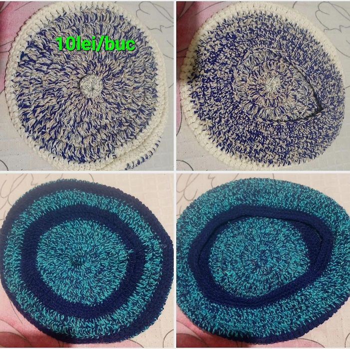 Berete lana crosetate manual/Nou