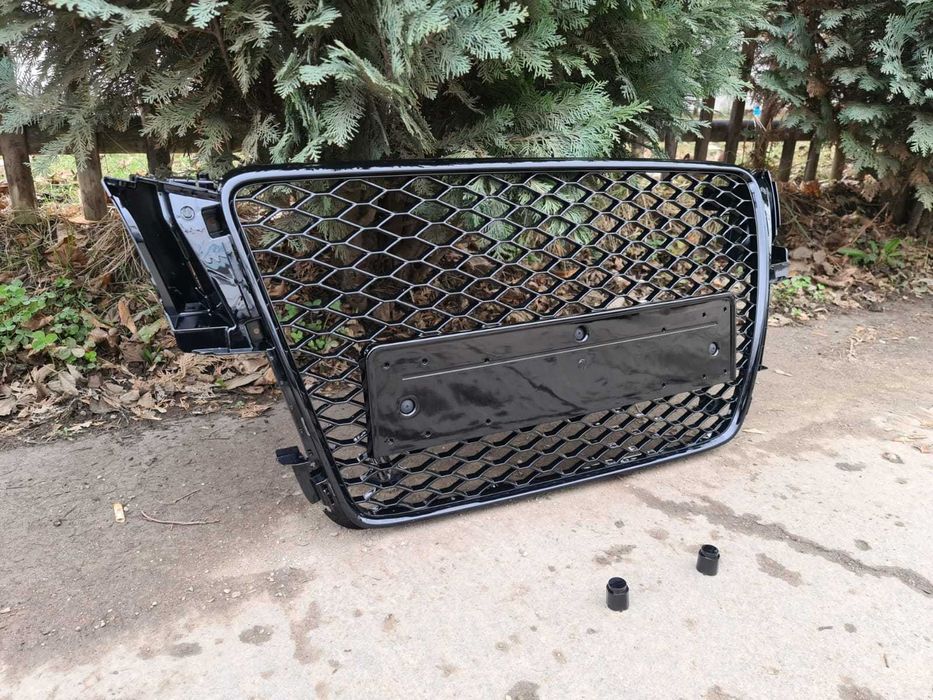 Grila pentru Audi A5 8T (2008-2011) RS5 Design Negru Lucios