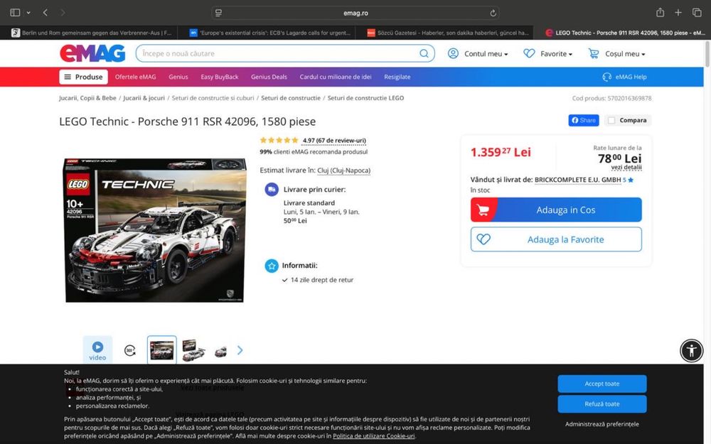 Lego 42096, nou, sigilat
