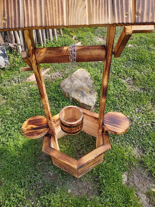 (10% отстъпка) Декоративен геран, кладенец, декорация за дома