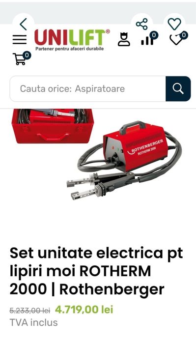Aparat de Lipiri Moi și Tari marca Rothenberger