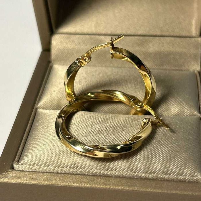 Cercei creole răsucite din aur 14K – 3,56 g