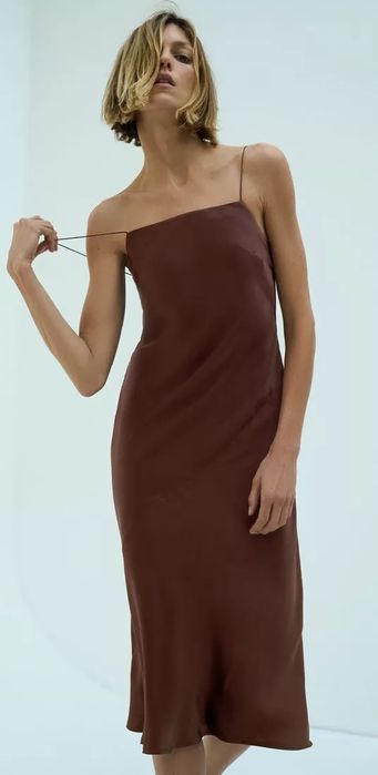 Rochie matase dud Zara limited edition