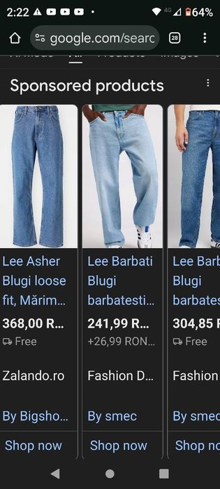 Blugi Lee Asher barbati