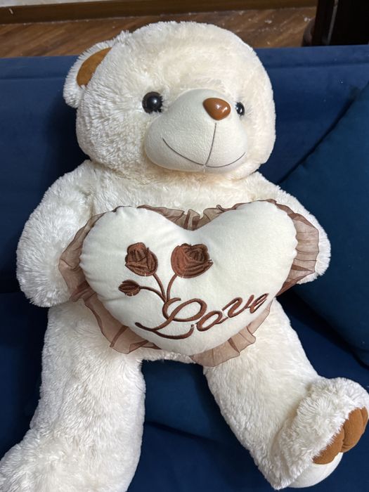 Мишка белая love