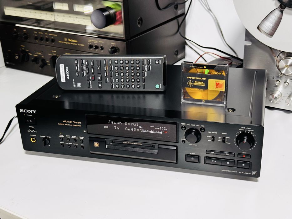 Minidisc SONY seria QS MDS-JB920QS,telecomandă,impecabil-sunet de 10