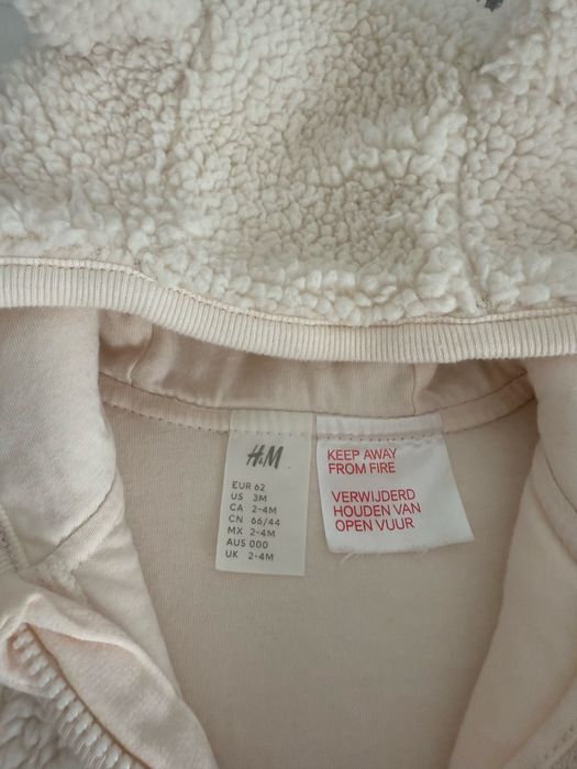 Set 2 piese jacheta si pantalonasi fleece marime 62, H&M